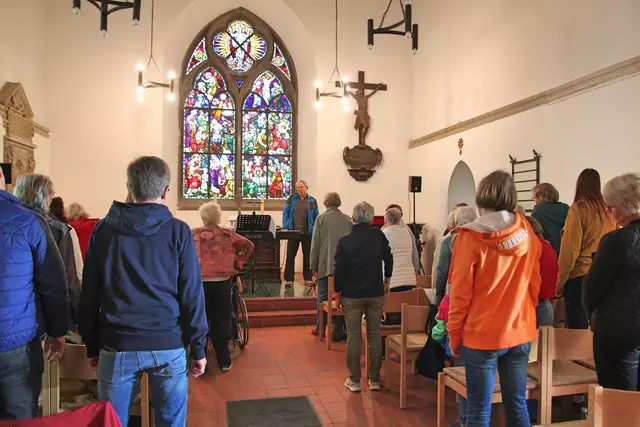 Martinskirche Apolda: Der Einladung zu einem ersten Vorbereitungstreffen des Musicals „Bethlehem“ waren viele Interessierte gefolgt – nicht nur aus der ehemaligen Strickerstadt. | Foto: Foto: Doris Weilandt