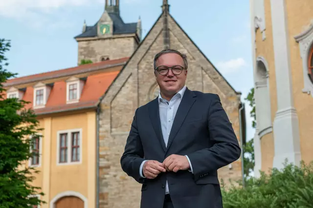 Schlosskirche Ettersburg bei Weimar: Der Trauspruch, den das Ehepaar hier erhielt, begleitet Mario Voigt auch im Amt. | Foto: Maik Schuck