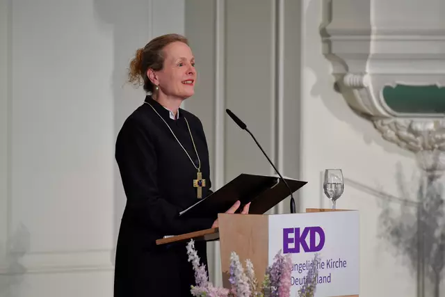 Anne Gidion, Bevollmaechtigte der Evangelischen Kirche in Deutschland (EKD) bei der Bundesrepublik Deutschland und der Europaeischen Union | Foto: epd-bild/Christian Ditsch