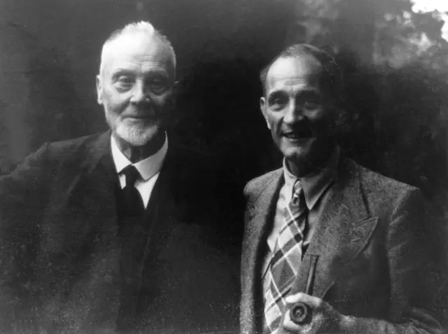 Theophil Wurm und Martin Niemöller 1945 in Treysa | Foto: epd-bild / Hephata-Archiv