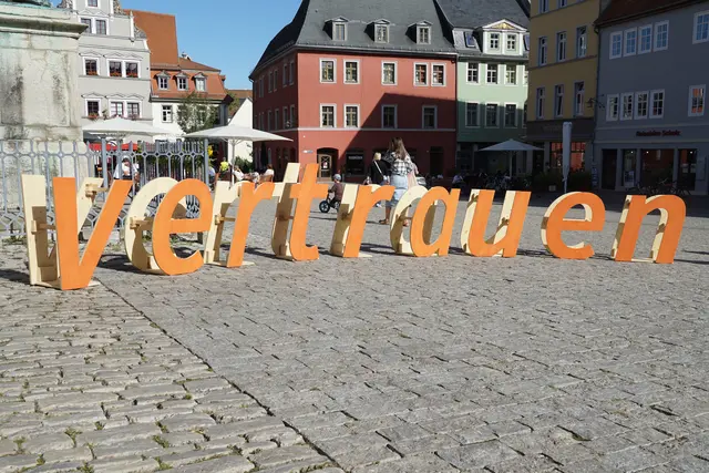 "Vertrauen" steht über dem 500-jährigem Jubiläum der Einführung der Reformation in Weimar und im Weimarer Land. | Foto: André Poppowitsch