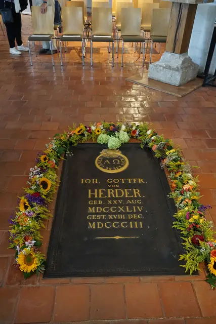 Das Grab Johann Gottfried Herdes in der Stadtkirche St. Peter und Paul (Herderkirche) Weimar | Foto: André Poppowitsch
