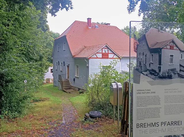Pfarrhaus in Renthendorf: Von 1813 bis 1864 Wirkungsstätte von Christian Ludwig Brehm, Vater des „Tiervaters“ Alfred Brehm | Foto: epd-bild/Matthias Thüsing
