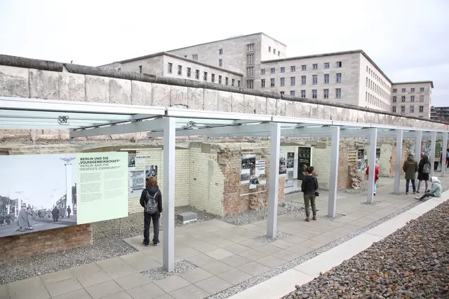 Außenausstellung des Dokumentationszentrums Topographie des Terrors in Berlin 
 | Foto: epd-bild/Jürgen Blume