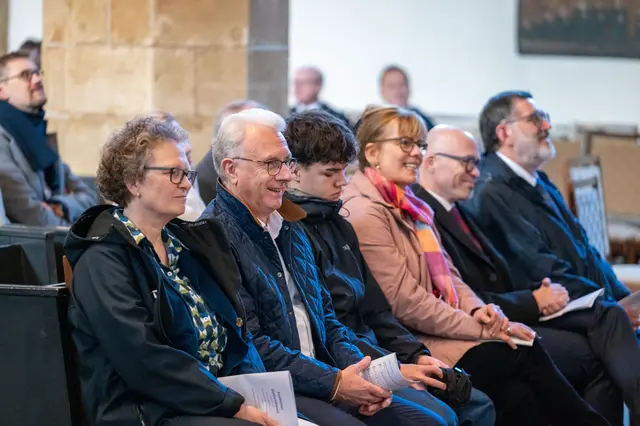 Barbara Füten (v.l.) und ihr Vorgänger Stefan Große mit seiner Familie | Foto: Matthias Frank Schmidt