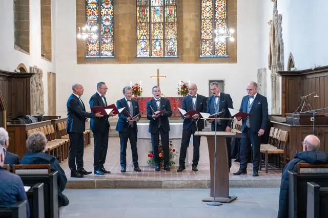 Ein musikalischer Gruß aus Saalfeld: Die Saalfelder Vocalisten | Foto: Matthias Frank Schmidt