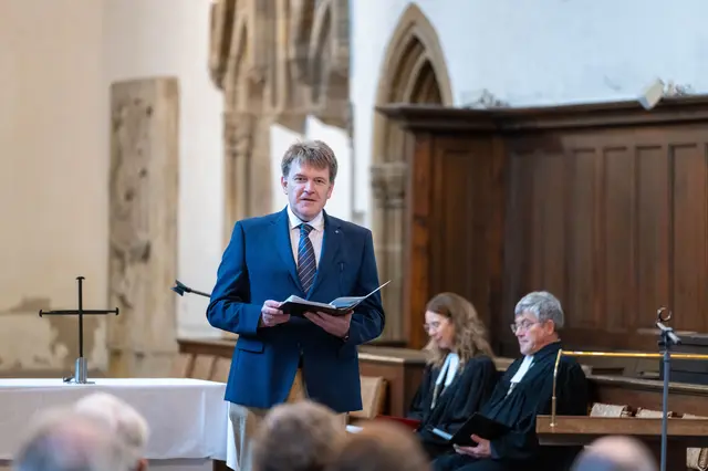 Jan Lemke, Präsident des Landeskirchenamts der EKM und Vorsitzender des Evangelischen Presseverbandes in Mitteldeutschland (EPVM) der die Mitteldeutsche Kirchenzeitung „Glaube+Heimat“ herausgibt . | Foto: Matthias Frank Schmidt