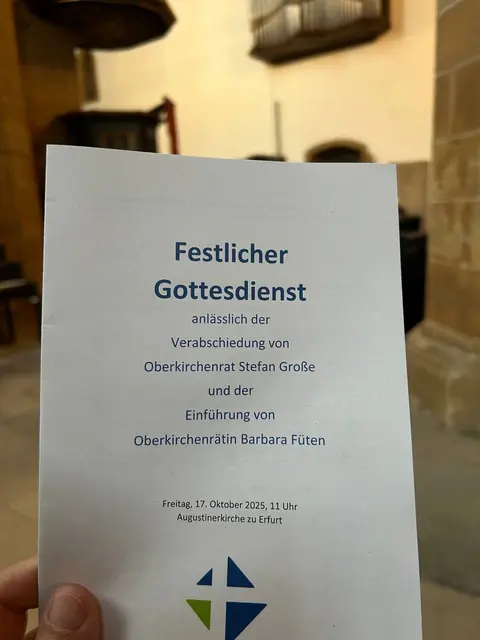 Zum Festgottesdienst wurde in die Erfurter Augustinerkirche eingeladen.  | Foto: Willi Wild