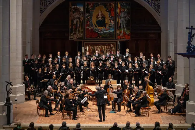 Chor der Ev. Hochschule für Kirchenmusik Halle unter der Leitung von Peter Kopp | Foto: David Nuglisch