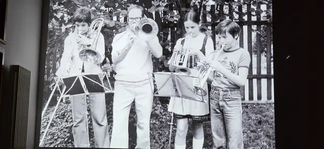 1975, v. l.: Joachim Schurig, Rainer Schurig, Christfried Kerst, Ulrike Kerst