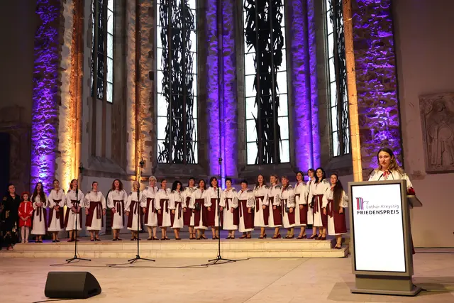 Dankesworte von Oksana Khoruzha | Foto: Thomas Nawrath