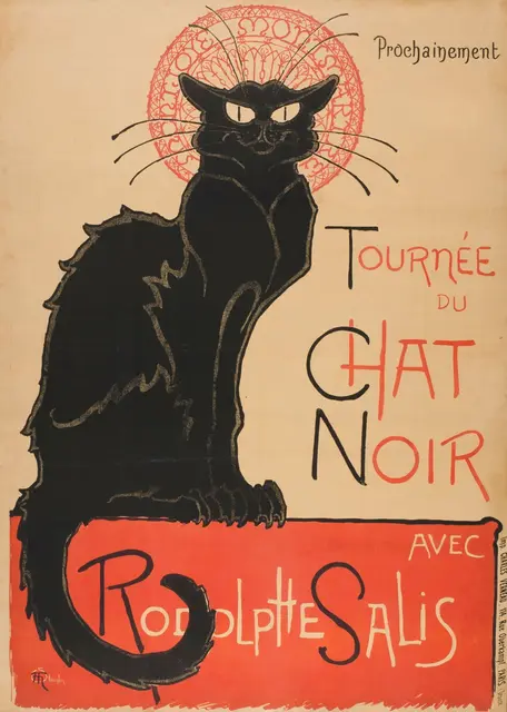 Théophile-Alexandre Steinlen (1859-1923)
Prochainement - Tournée du Chat Noir
1894, Lithographie | Foto: Museum für Gestaltung Zürich, Plakatsammlung, ZHdK | G-2018