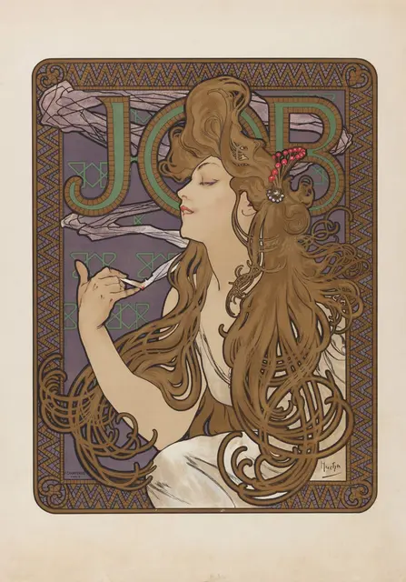 Alfons Mucha (1860-1939),
Job,
1896, Lithographie | Foto: Museum für Gestaltung Zürich, Plakatsammlung, ZHdK | 81-0037