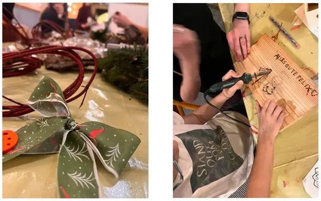 Gemeinsames Weihnachtsbasteln