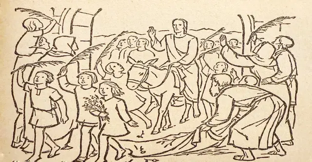 Jesu Einzug in Jerusalem (Paula Jordan: Schild des Glaubens)