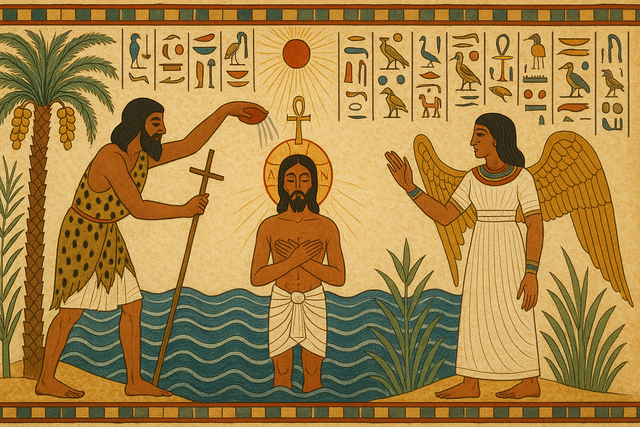 Johannes tauft Jesus