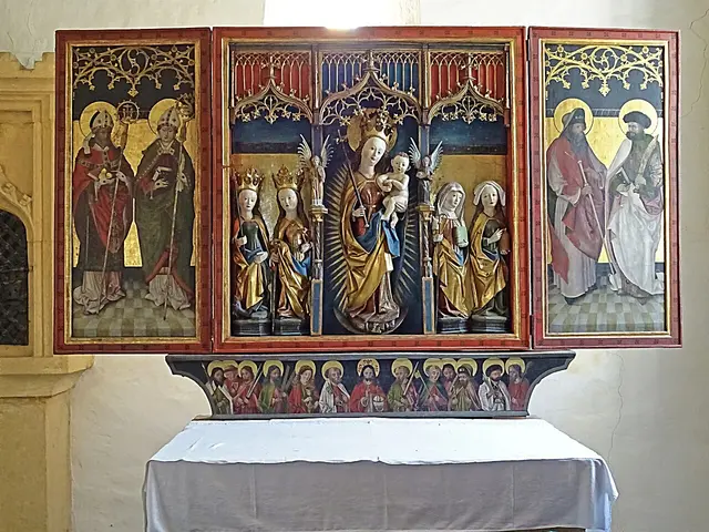 Gotischer Schnitz-Altar der Saalfelder Schule | Foto: ErwinMeier, CC BY-SA 4.0, https://commons.wikimedia.org/w/index.php?curid=82035850