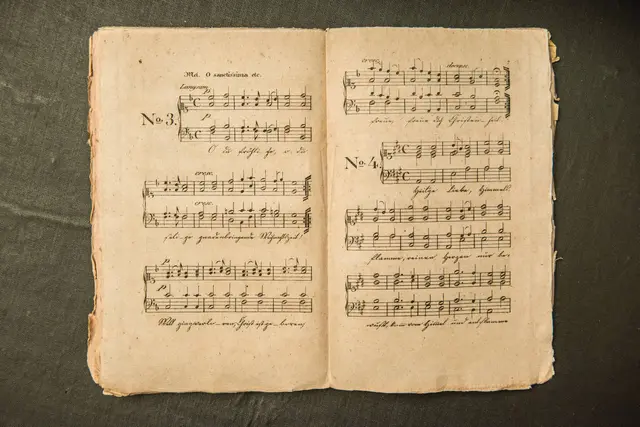 Note "O du fröhliche"
Lutherhof Weimar, Gedenkstätte für Johannes Falk,
Johannes Falk e. V. – Gesellschaft der Freunde in der Not

 | Foto: Maik Schuck