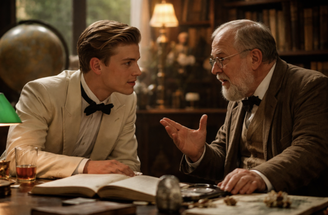 Felix Krull alias Marquis de Venosta im Gespräch mit Prof. Kuckuck