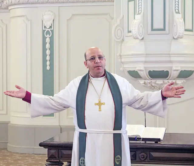 Bischof Haddat zu Gast in Berlin | Foto: Berliner Missionswerk/Henrik Weinhold