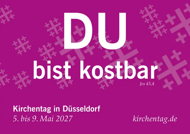 "Du bist kostbar" - Losung für den Kirchentag in Düsseldorf 2027 | Foto: Kirchentag