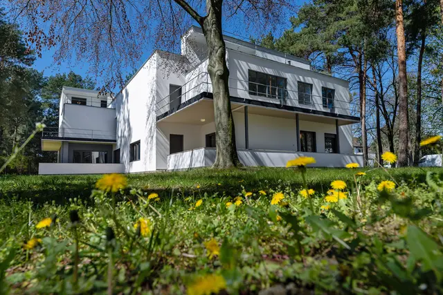 Das Meisterhaus Kandinsky/Klee des Bauhausmeisters Walter Gropius wurde 1925/26 in Dessau-Rosslau errichtet. | Foto: epd-bild/Jens Schlüter