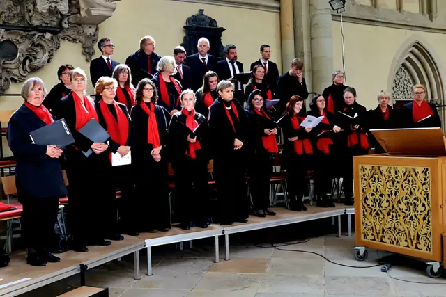 Der Magdseburger Domchor umrahmte den Festgottesdienst. | Foto: Thomas Nawrath