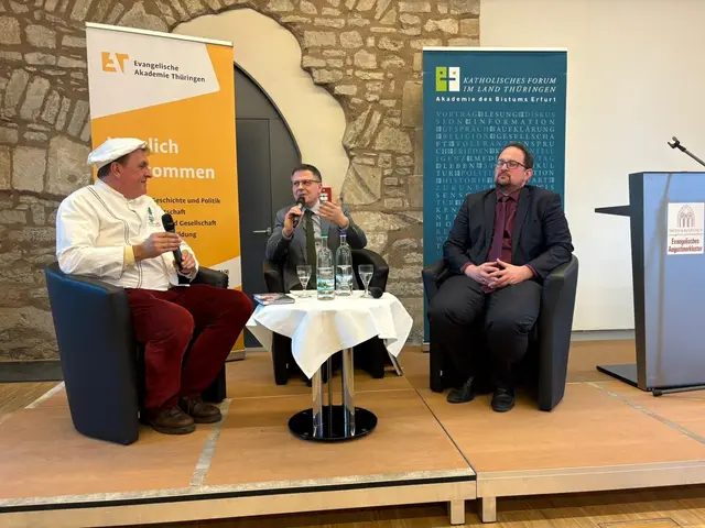 Karl-Dietmar Plentz (v.l.), André Demut und Thadäus König | Foto: Marion Eich-Born