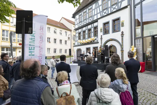 Zum Museumsfest waren zahlreiche Gäste nach Eisenach gekommen.  | Foto: Paul-Philipp Braun