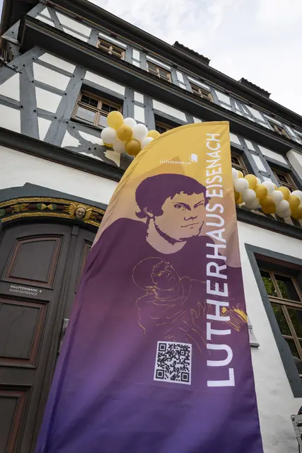 Namensgeber: Martin Luther soll in dem Eisenacher Haus während seiner Schulzeit von 1498 bis 1501 bei der Familie Cotta gewohnt haben. | Foto: Paul-Philipp Braun