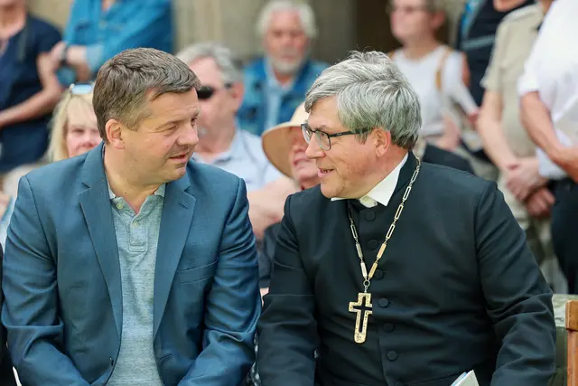 Politik und Kirche im Gerspräch | Foto: epd-Bild/Viktoria Kühne