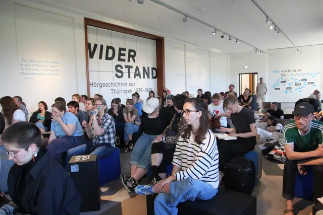 Der Saal im Museum für Zwangsarbeit war gut gefüllt | Foto: Doris Weilandt
