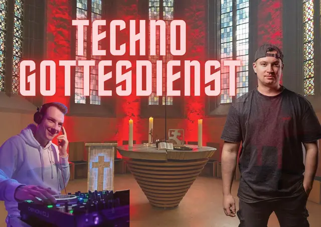 Links im Bild JK-SOUNDZ  und rechts Tiefundton - sie gestalten den Techno-Gottesdienst in der Mühlhäuser Jugendkirche musikalisch. | Foto: Elisabeth Dauphin