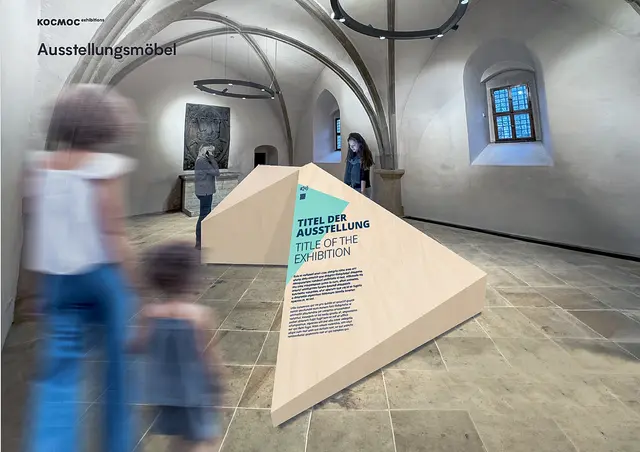 Ausstellungsentwurf: In der rund 70 Quadratmeter großen Sakristei der Wittenberger Stadtkirche soll die Schau mit Audio- und Videostationen über die Geschichte der christlichen Judenfeindschaft informieren.  | Foto: Foto: Ev. Akademie/KOCMOC exhibitions