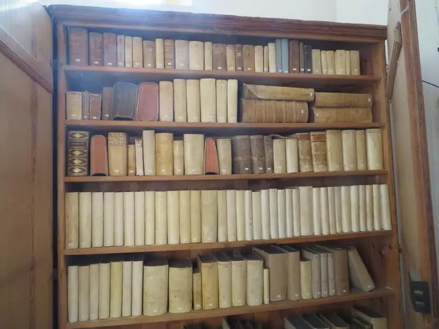 Historischer Bücherschrank der Pfarrbibliothek Parey zwischen Burg und Magdeburg. | Foto: Margit Scholz / EKM