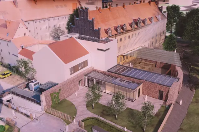 Entwurf des neuen Eingangsgebäudes am Lutherhaus - modern und licht, dennoch eine gelungene Ergänzung des historischen Gebäude-Ensembles. | Foto: Thomas Nawrath