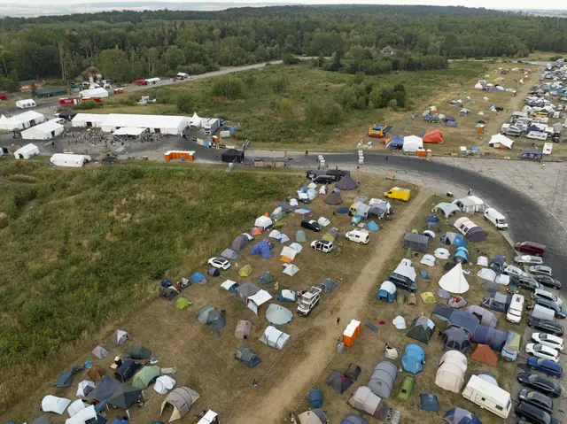 Etwa 2.000 Gäste und 500 Mitarbeiter: Das Freakstock Festival der Jesusfreaks auf dem Flugplatz Allstedt in Sachsen-Anhalt. | Foto: epd-bild/Paul-Philipp Braun