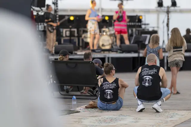 Viel Musik und gute Laune: Das Freakstock Festival der Jesusfreaks auf dem Flugplatz Allstedt in Sachsen-Anhalt . | Foto: epd-bild/Paul-Philipp Braun