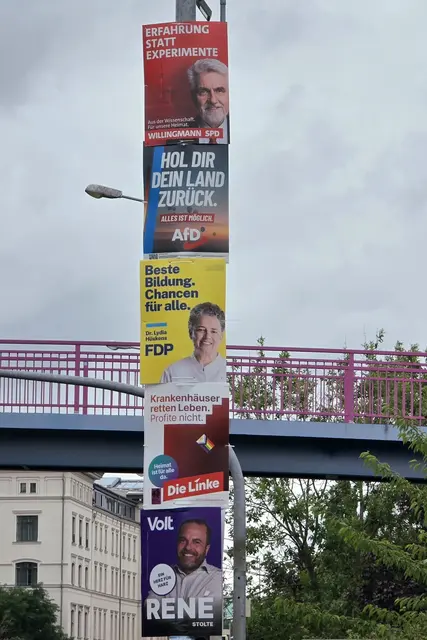 Markplatz der Wahlversprechen. | Foto: Thomas Nawrath