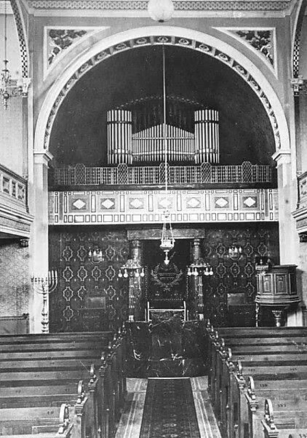 Eine Synagoge in Heidelberg, erbaut 1878, zerstört in der Pogromnacht (Foto von 1913, Stadtarchiv Heidelberg / Wikimedia Commons)