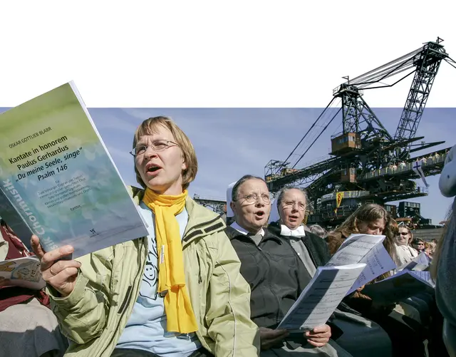 Bereits 2007 gab es anlässlich des 400. Geburtstages von Paul Gerhardt ein Chorfest mit über 2700 Sängern in der "Stadt aus Eisen". | Foto: epd-bild/Jens Schlüter