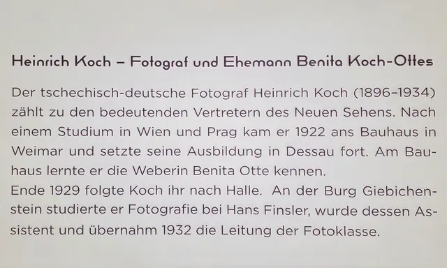 Heinrich Koch - Fotograf am Bauhaus und der Burg Giebichenstein.  | Foto: Thomas Nawrath