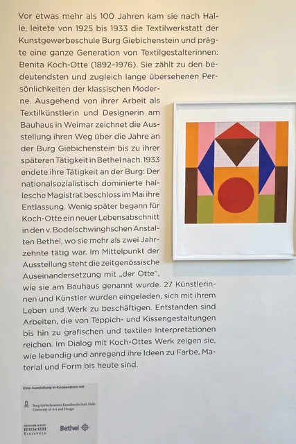 Arbeit von Linda Grüneberg, die sich mit den Farbstudien und Entwürfen von Benita Koch-Otte auseinander gesetzt hat. | Foto: Thomas Nawrath