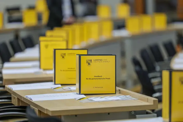 Der neue Landtag von Sachsen-Anhalt ist am 6. Oktober 2026 zu seiner konstituierenden Sitzung in Magdeburg zusammengekommen.  | Foto: epd-bild/Viktoria Kühne