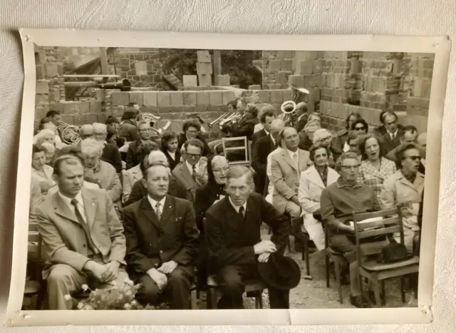 Feierlichkeiten zur Grundsteinlegung für den Neubau der Kirche in Schielo | Foto: Archiv der Kirchengemeinde Schielo