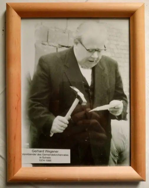 Sorgte mit seiner Hartnäckigkeit für den Neubau: Gemeindekirchenrat Gerhard Wegener | Foto: Archiv der Kirchengemeinde Schielo