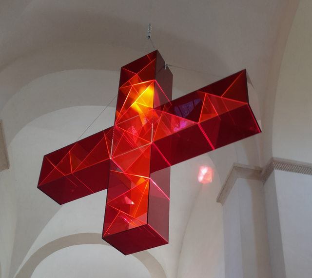 LichtWege25 - ein Lichtkreuz Ludger Hinses