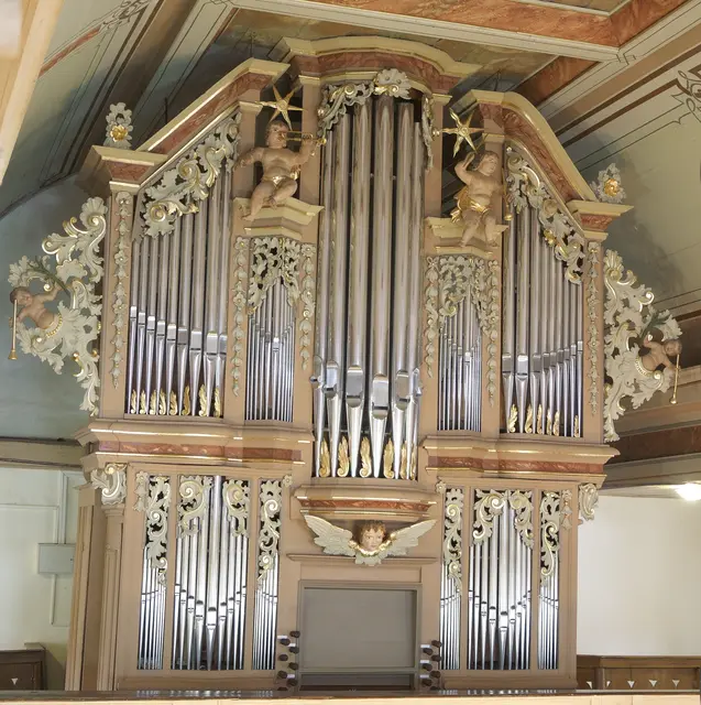 die Johann-Valentin-Nößler-Orgel in Aschara | Foto: Kirchengemeinde Aschara