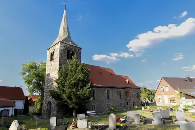 Die ev. Kirche St. Johannes in Kirchscheidungen | Foto: Kirchenkreis Saale-Unstrut/Ilka Ißermann