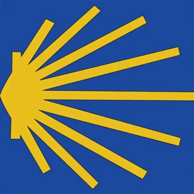 Jakobsmuschel als Symbol des Jakobsweges 